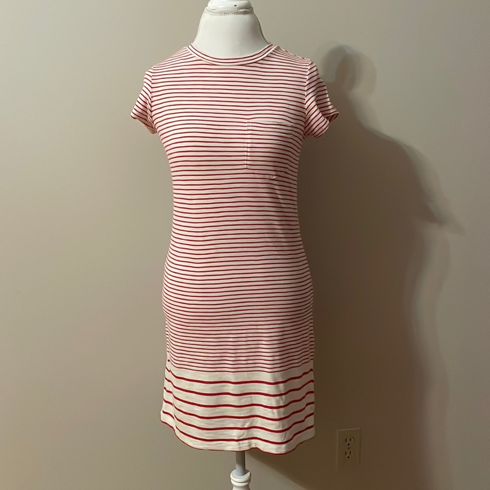 Women's- Dalia Striped T-Shirt Dress- Size Medium